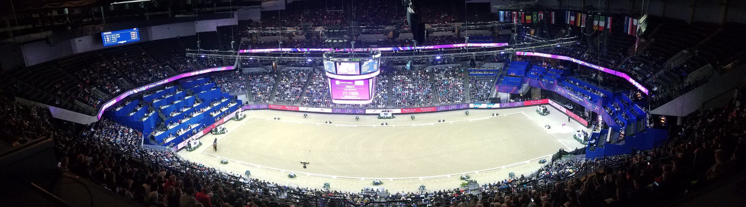 CHI Health Center arena during the FEI World Cup Finals, Omaha